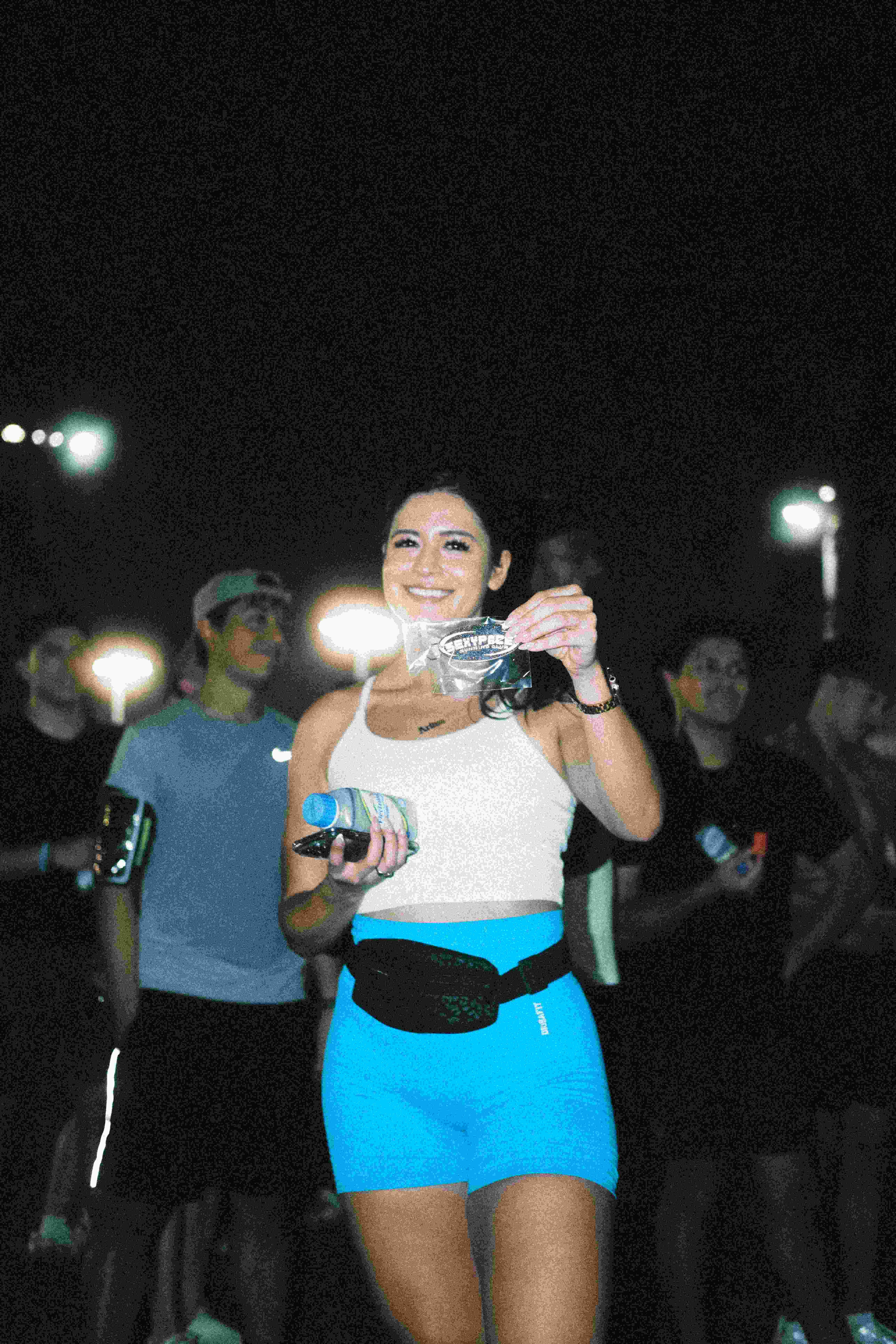 Post-run celebration